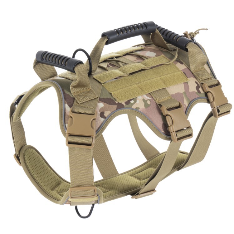 Cross-border Dog Tactical Harness With Reflective Lightweight Leash