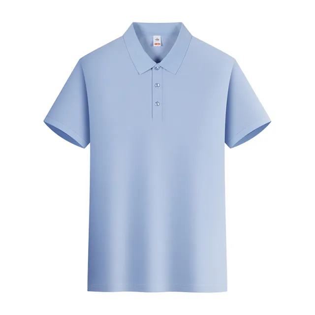 Summer Workwear Short Sleeved Promotional Polo Shirt Team Workwear Sky Blue - Shop at LoveMi