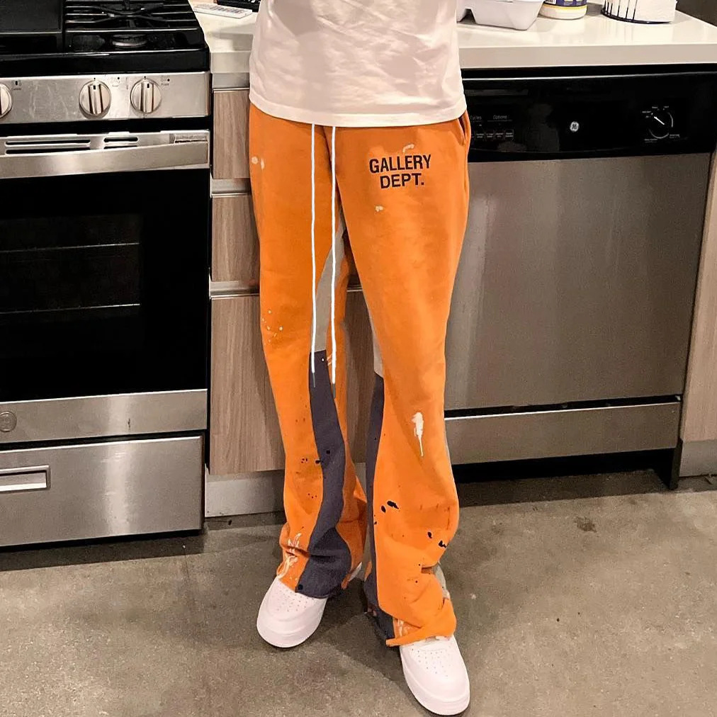 3D Printing Fashion Loose Casual Bell-bottom Pants