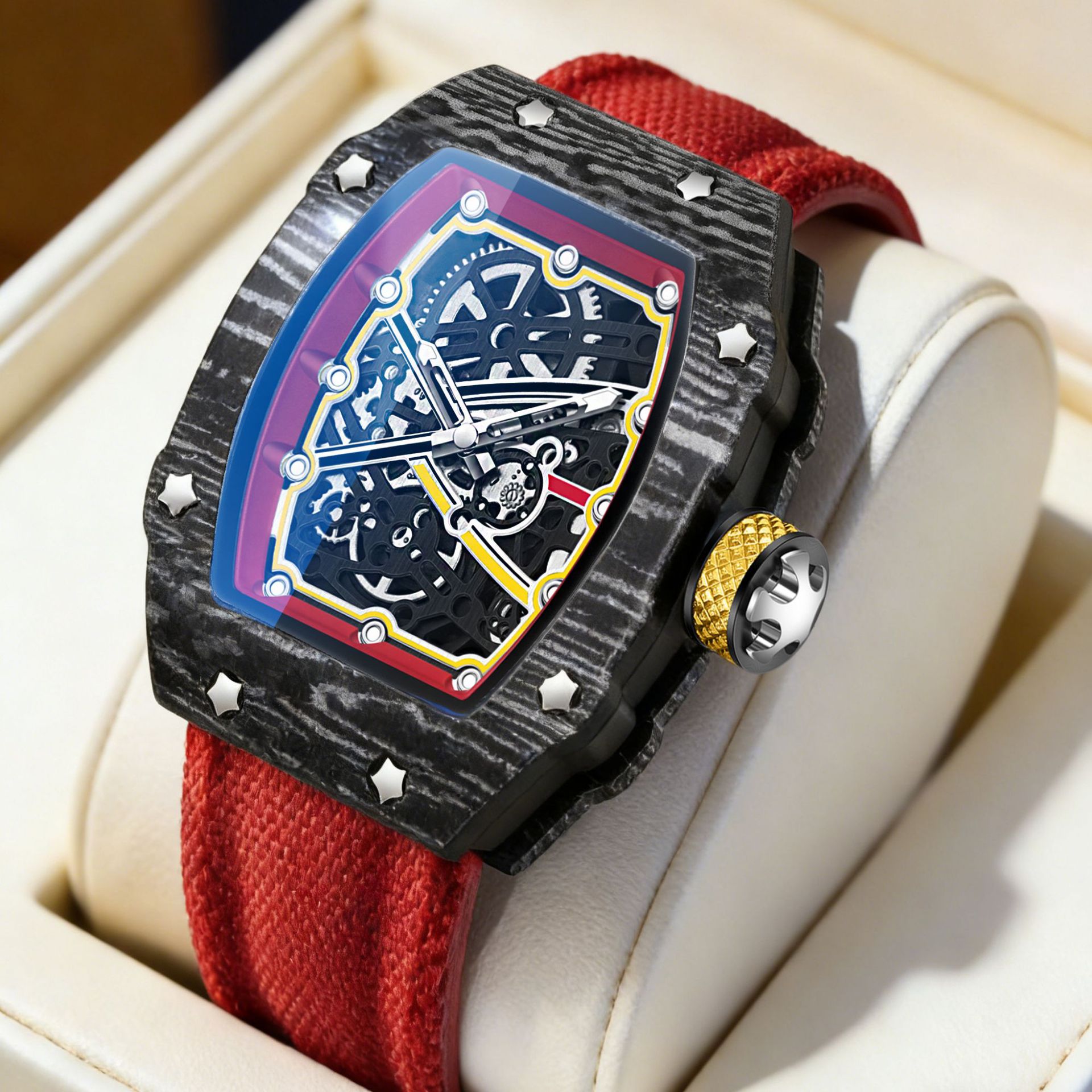 Ultra-thin Tonneau-shaped Watch