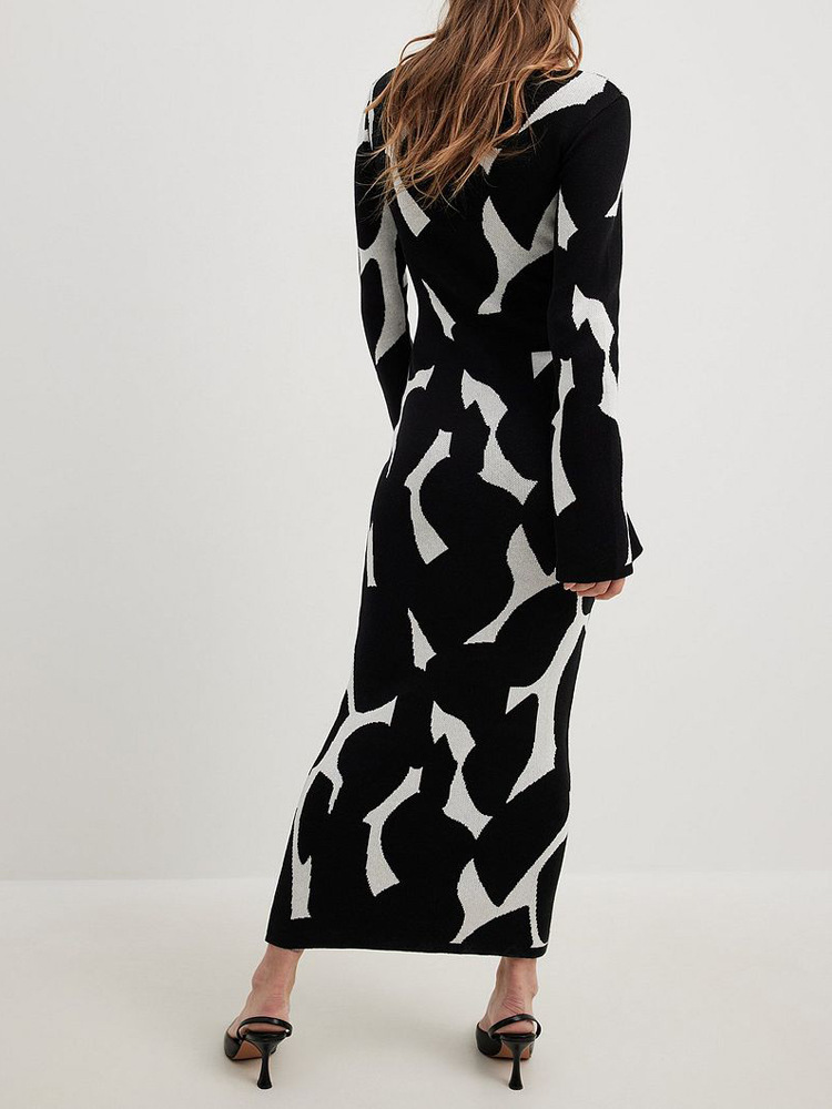 Women's Stylish Temperament Long Sleeves Knitted Sweater Longuette