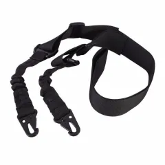 Crossbody Nylon Strap Harpoon Line Tension Adjustment Placement Rope - Black - View 1