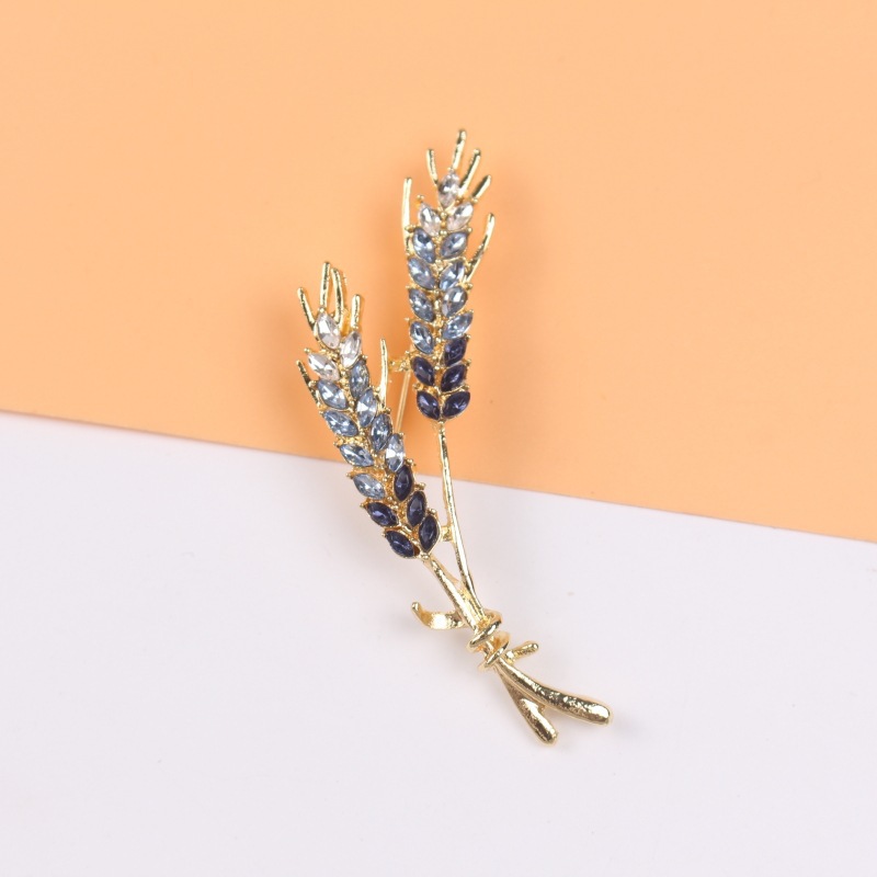 Good-looking Ears Of Wheat Brooch Diamond Elegant Graceful — foto 3