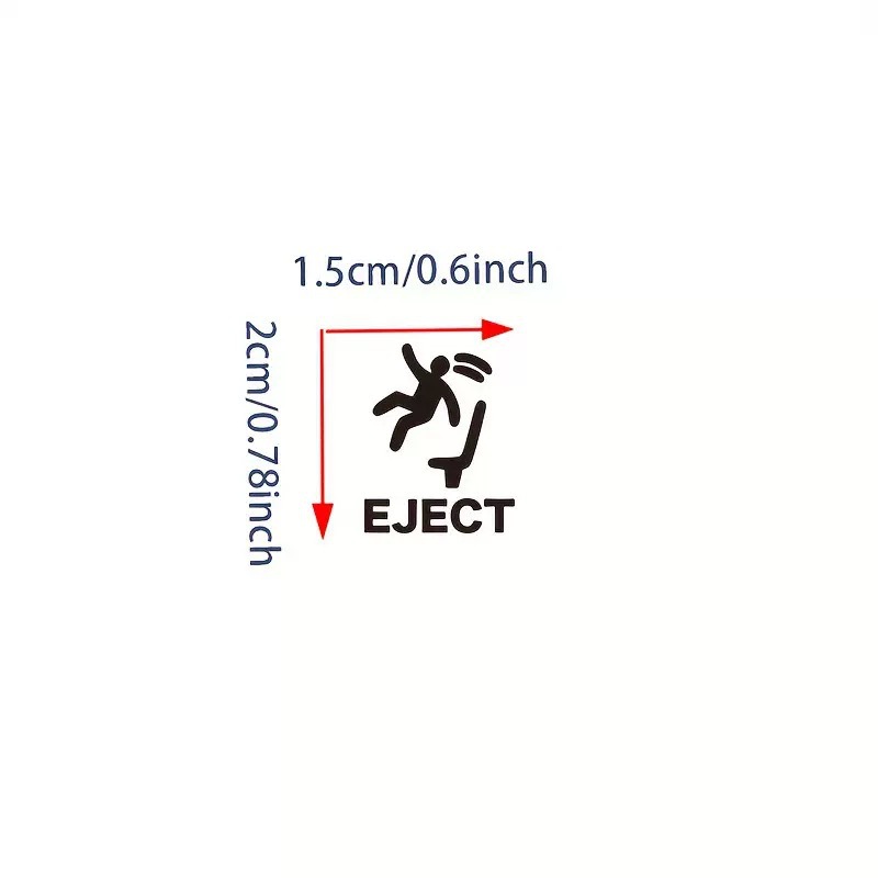 PopUp Button Car Sticker 3