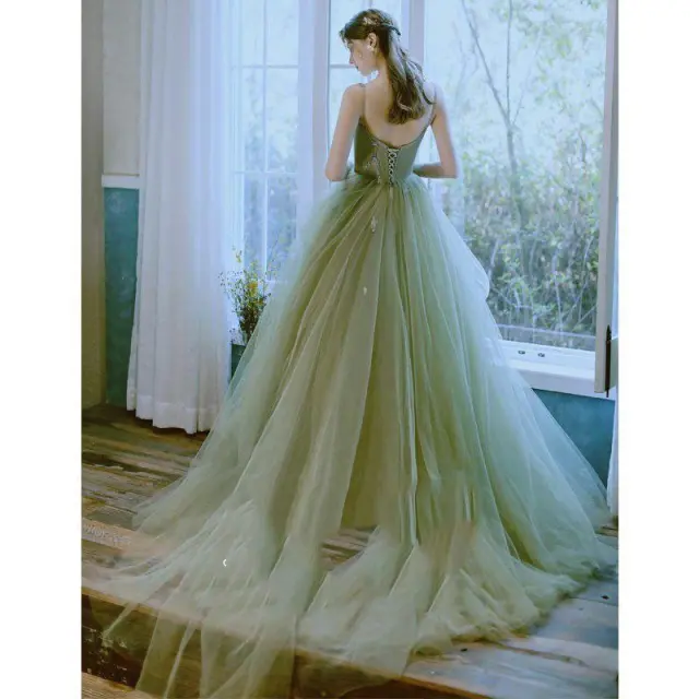 Women's Casual Versatile Green Forest Style Dress Avocado Green - Shop at LoveMi