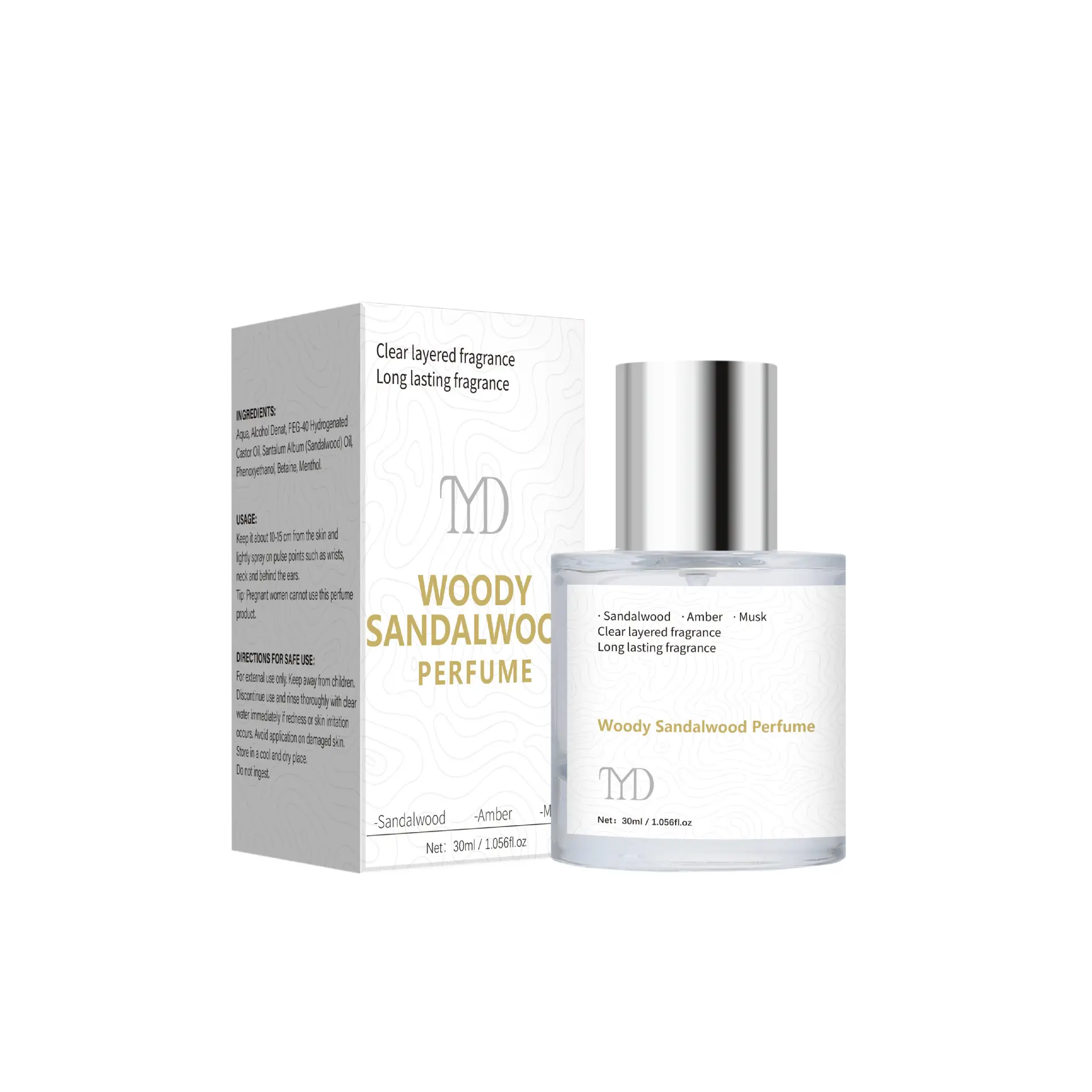 Unisex High-grade Wooden Sandalwood Long-lasting Portable Fragrance