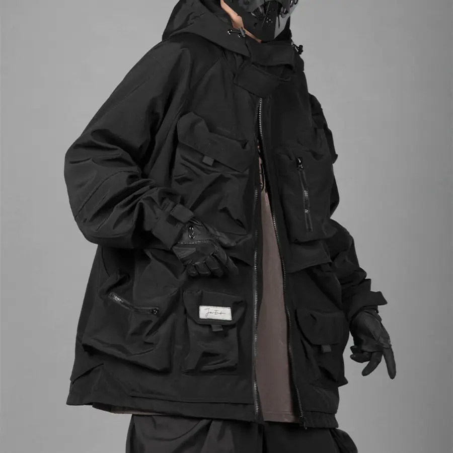 Men's Loose Casual Hooded Work Clothes Three-dimensional