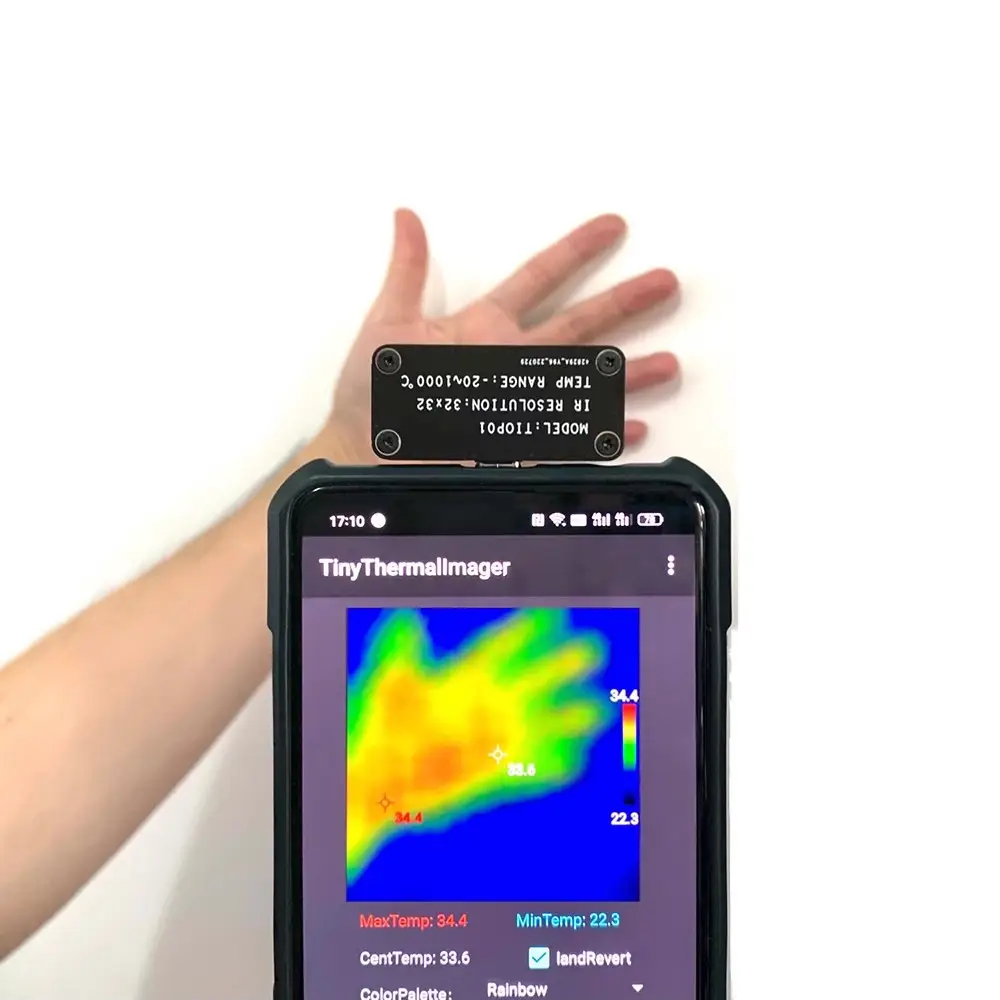 Mobile Phone Hot Imaging Instrument 3232 Resolution Typec Interface Temperature Measurement Tool