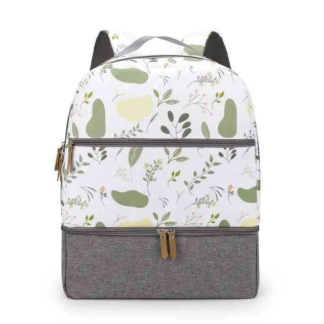 Mother And Child Travel Mummy Bag Outdoor Dining Baby Insulated Backpack Green - Shop at LoveMi