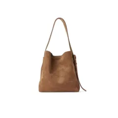 New College Student Large Capacity Commuter Retro Shoulder Underarm Bag Women - Brown - View 1
