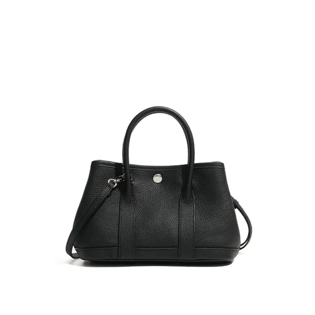 Genuine Leather Crossbody Women's First Layer Cowhide Handbag Black - Shop at LoveMi