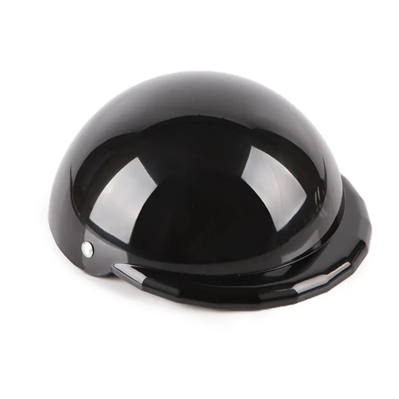 Dog Motorcycle Cap Plastic Helmet - Black