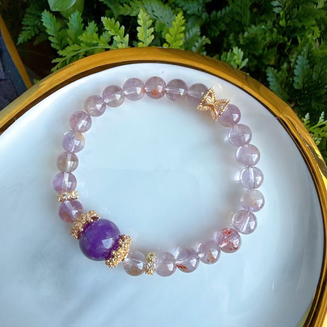 Natural Crystal Beaded Bracelet, picture 8 of 11