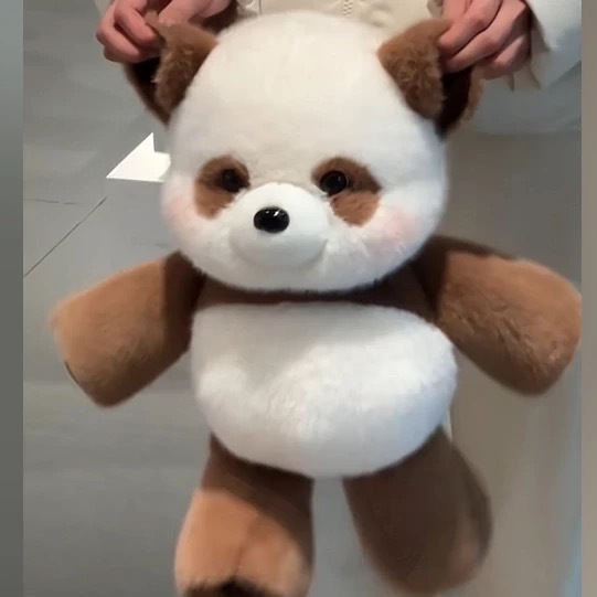 Running Panda Doll Plush Toy Comforting Sleep Companion Hug Pillow