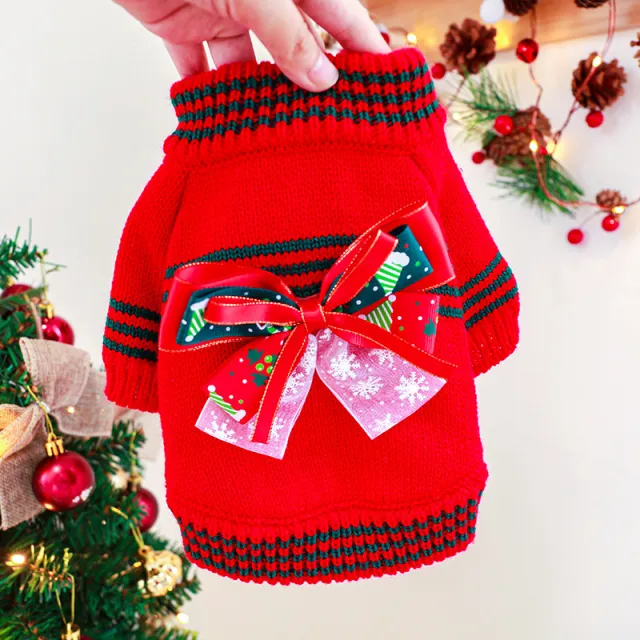 Pet Clothes Christmas And New Year Warm Red - Shop at LoveMi