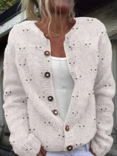 3D Digital Printing Cardigan Knitted Coat Women's Clothing - Hzl202430280-M - View 1