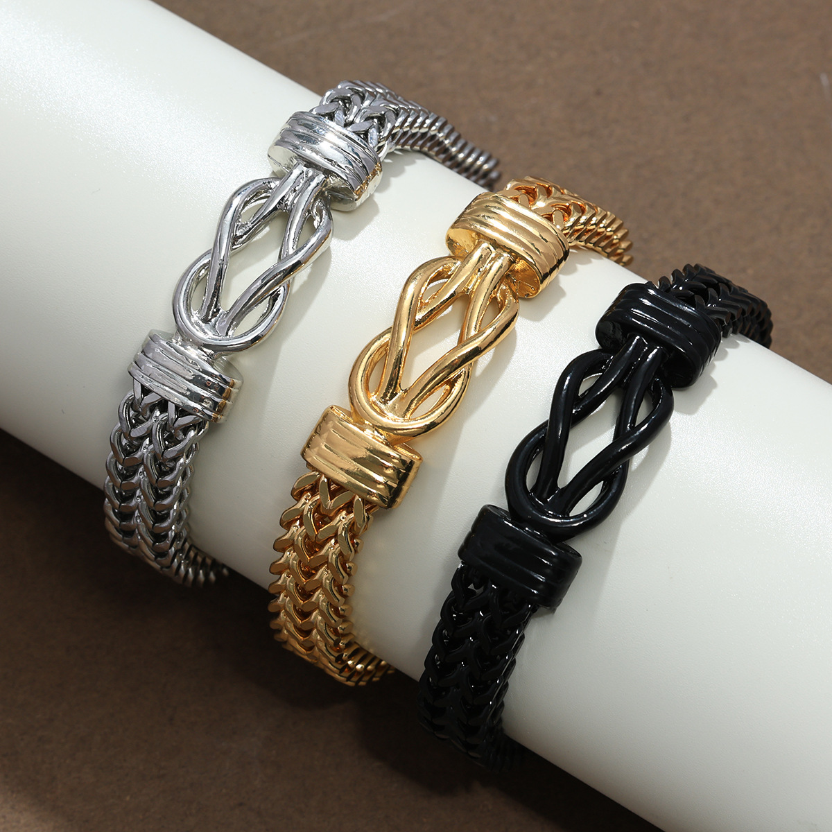 Hip-hop Punk-style Stainless Steel Bracelet For Men