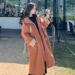 Mid-length Thin Trench Coat Women's Autumn - Brick Red - View 1