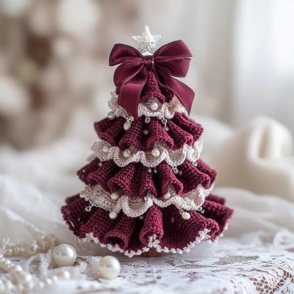 Crochet Christmas Tree Decoration DIY Material Package