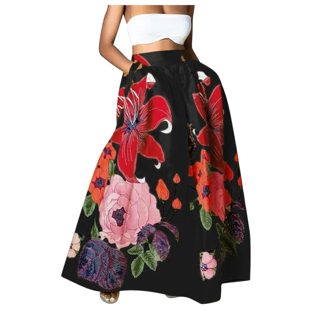 Artificial Fur Feather A Line Mini Skirt Black - Shop at LoveMi