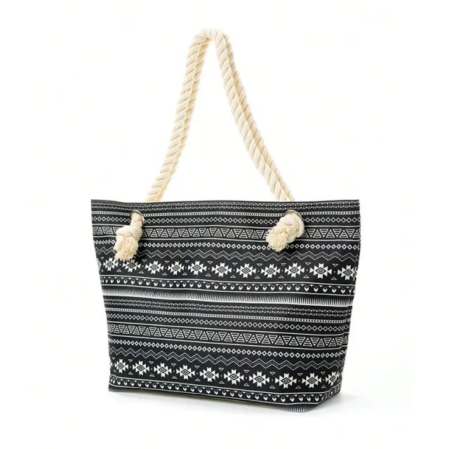 Geometric Large Capacity Multifunctional Tote White - Shop at LoveMi