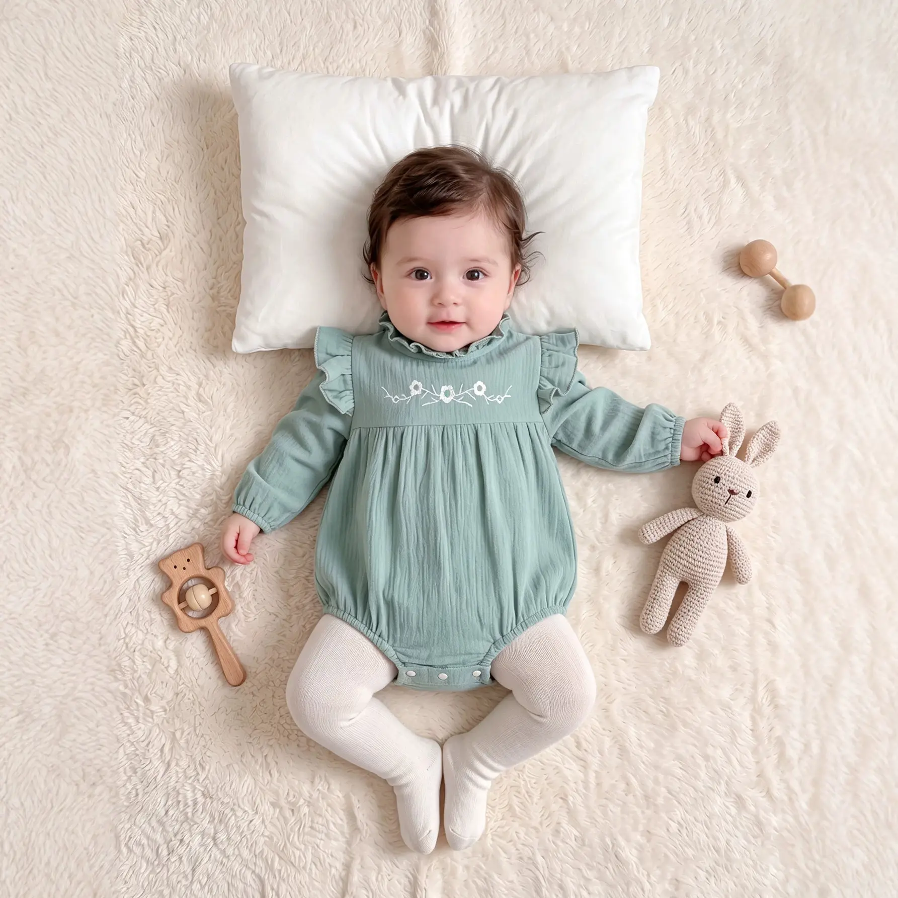 Long-sleeve Hooded Newborn Clothing