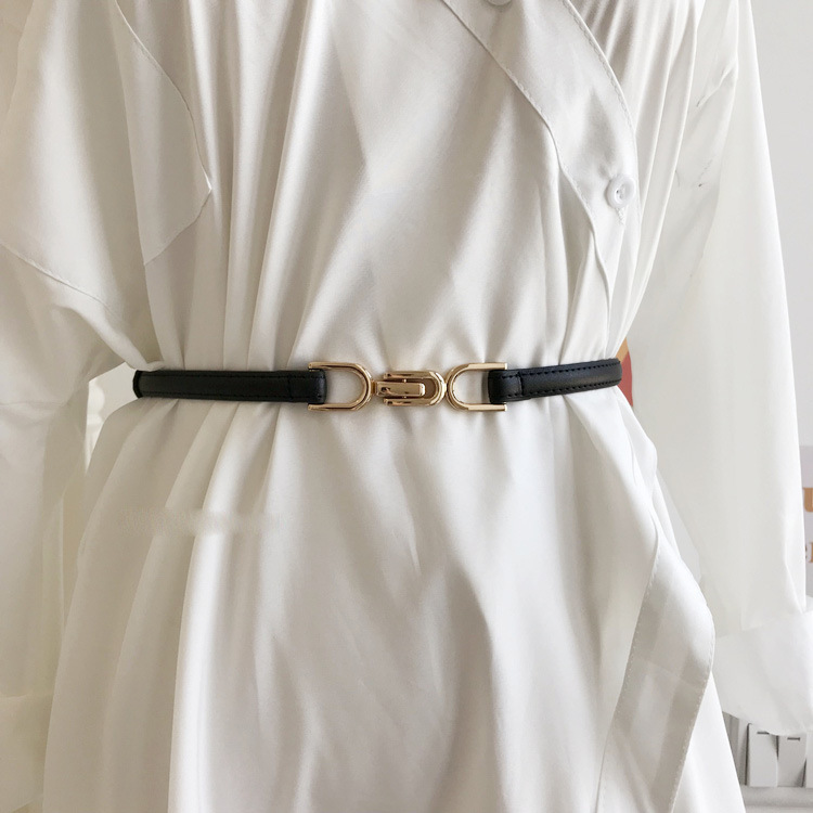 A Pair Of Buckles Belt Women's Fine Decoration Dress Matching