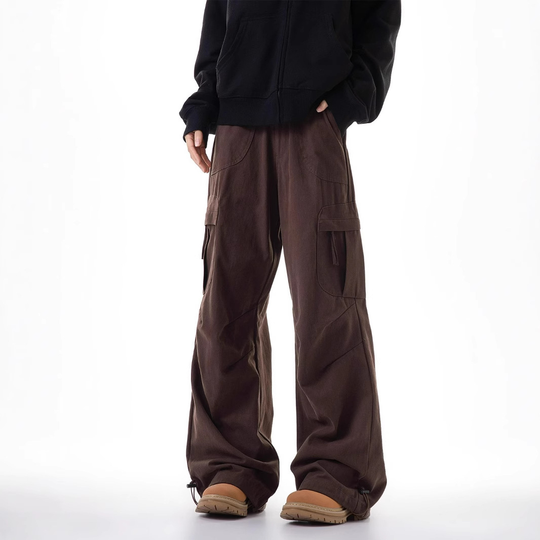 New Multi-pocket Loose-fit Workwear Casual Pants