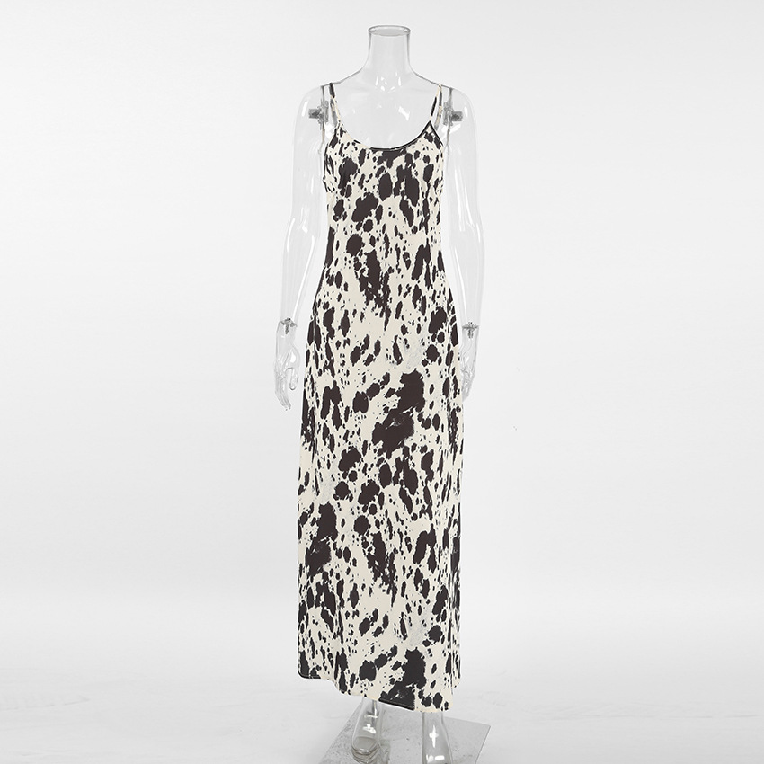 Title 16, Printed Sling Round Neck Dress