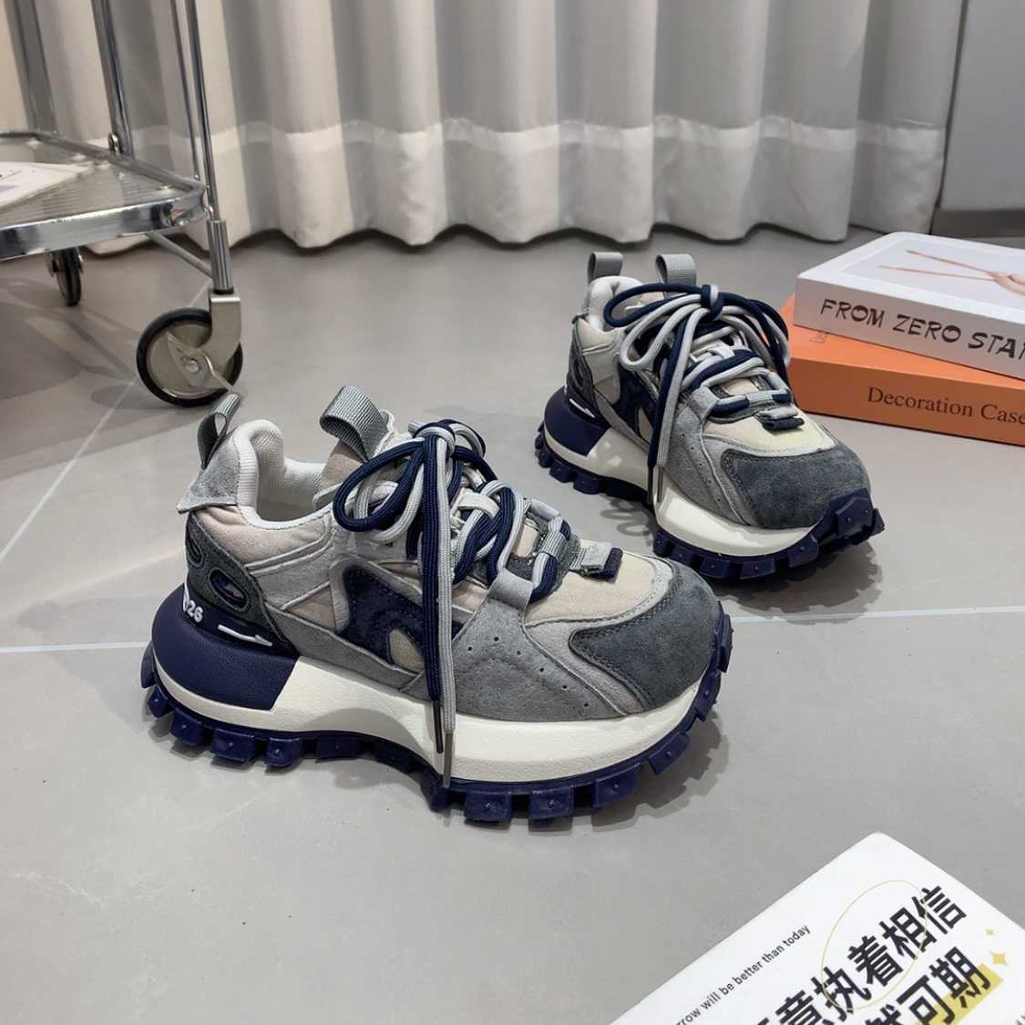 Women's New Vintage Red Casual Dad Shoes Sneakers