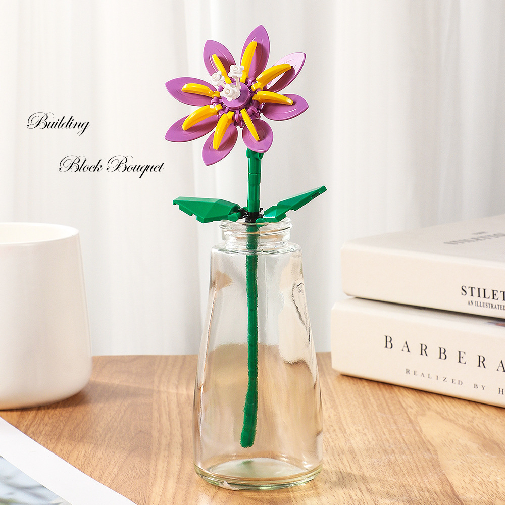 Preserved Flower Rose And Sunflower Desk Decoration