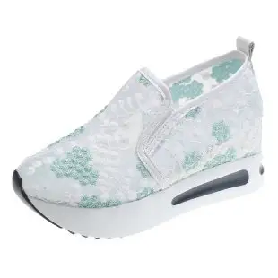 Casual Platform Slip-on Mesh Breathable Women's Sequin Shoes