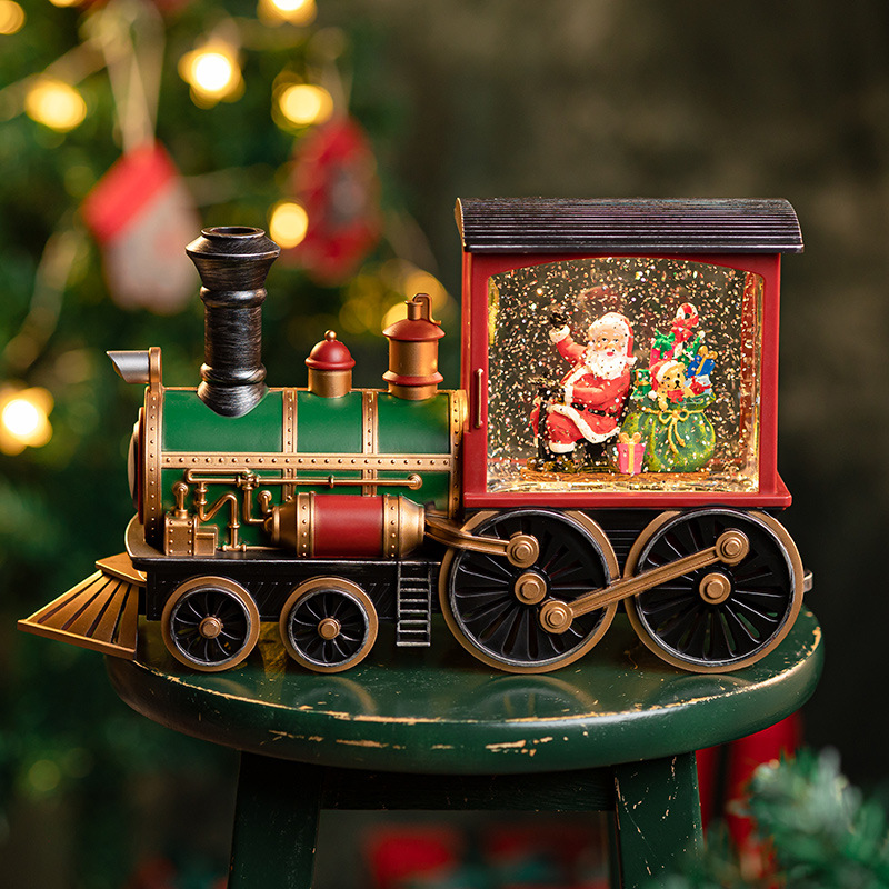 Christmas Santa Claus Train Music Box - Image 10