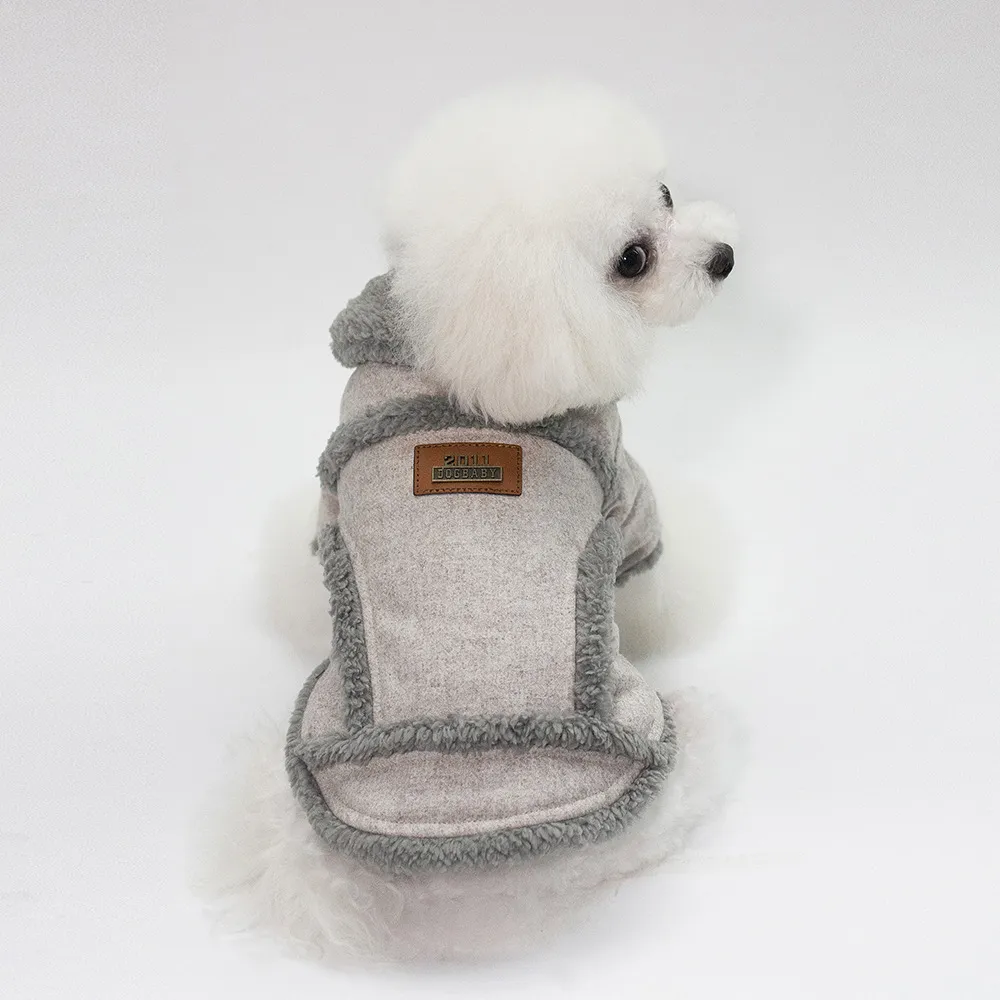 Winter Fashion Personalized Pet Clothing - Light Brown