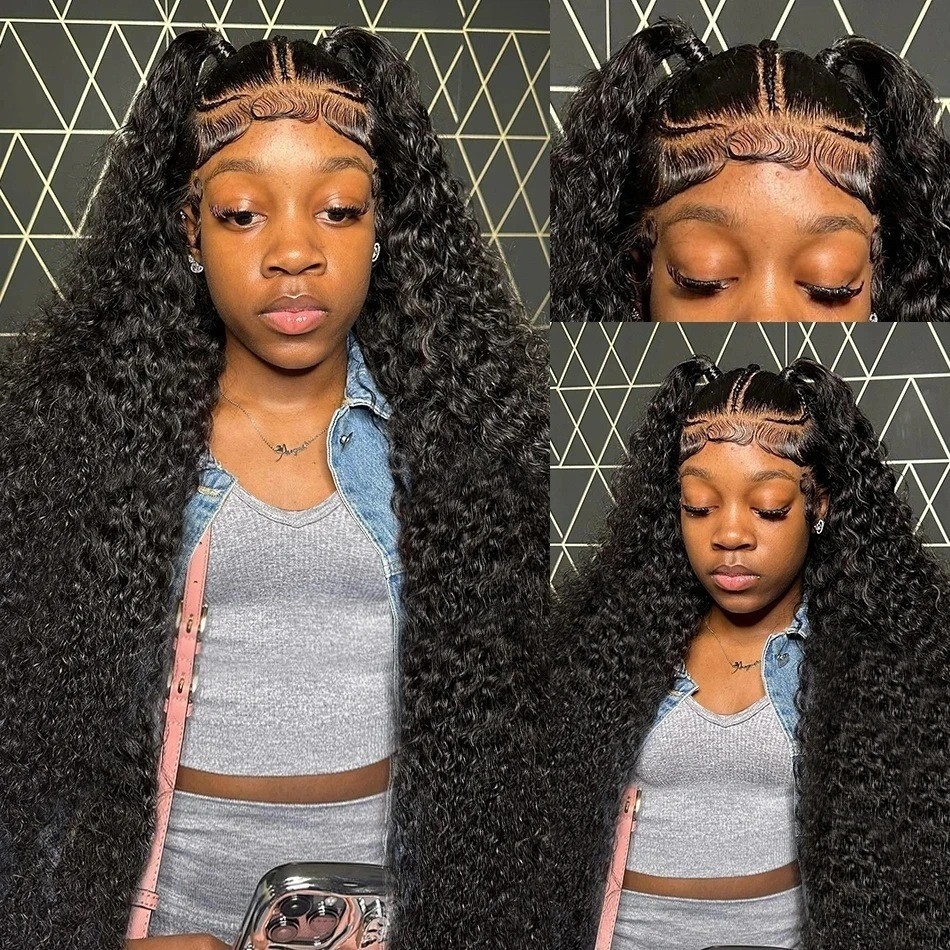 Womens Medium-length African Small Curls