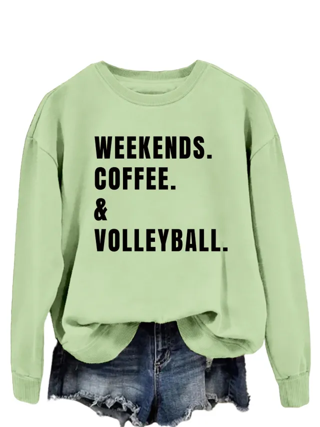 Women's Simple Round Neck Long Sleeve Loose Sweatshirt Olive - Shop at LoveMi