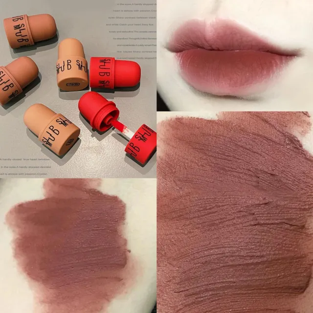Women's Fashion Matte Matte Velvet Colorfast Lip Glaze 05Rua You A Bite - Shop at LoveMi