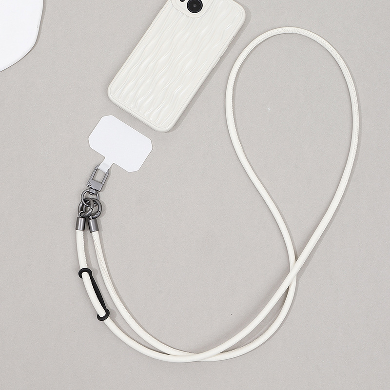 Leather Mobile Phone Lanyard Anti-lost Crossbody Back Halter Strong Durable Strap Rope