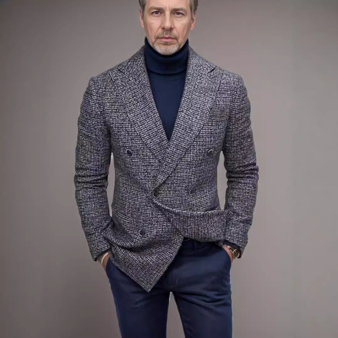 New Mens Casual Plus Size Suit