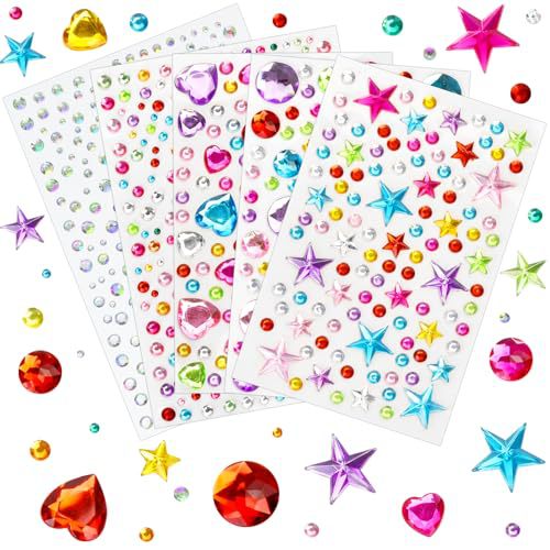 Children's Cartoon Princess 3D Heart-Shaped Diamond Sticker