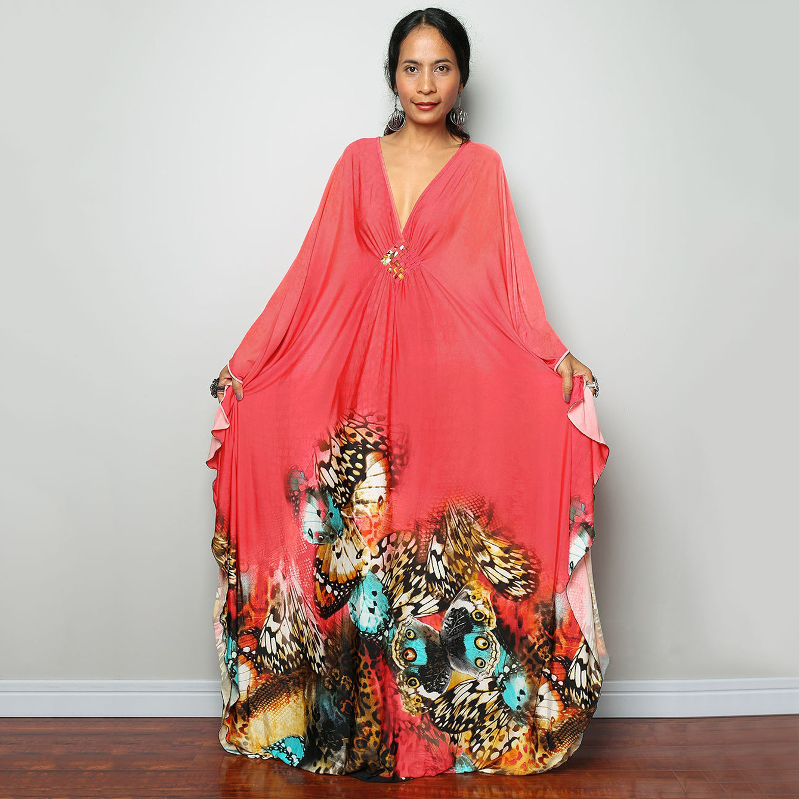 Beach Cover-up Robe Long Dress - Image 26