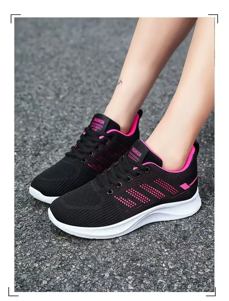 Womens Casual Breathable And Comfortable Mesh Sneakers