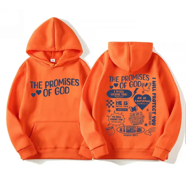 Men's And Women's Fashion Solid Color Hooded Sweater Orange - Shop at LoveMi