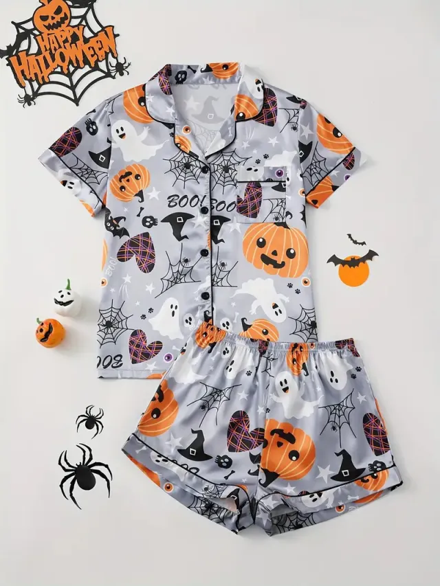 Pajamas Women's Short Sleeve Summer Loungewear Style05 - Shop at LoveMi