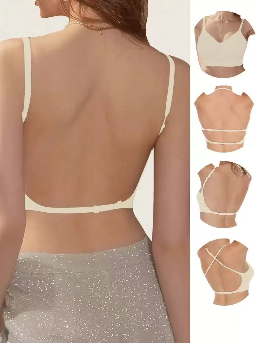 Soutien-gorge dos nu invisible à couverture intégrale