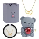 Gray Gift Box Necklace