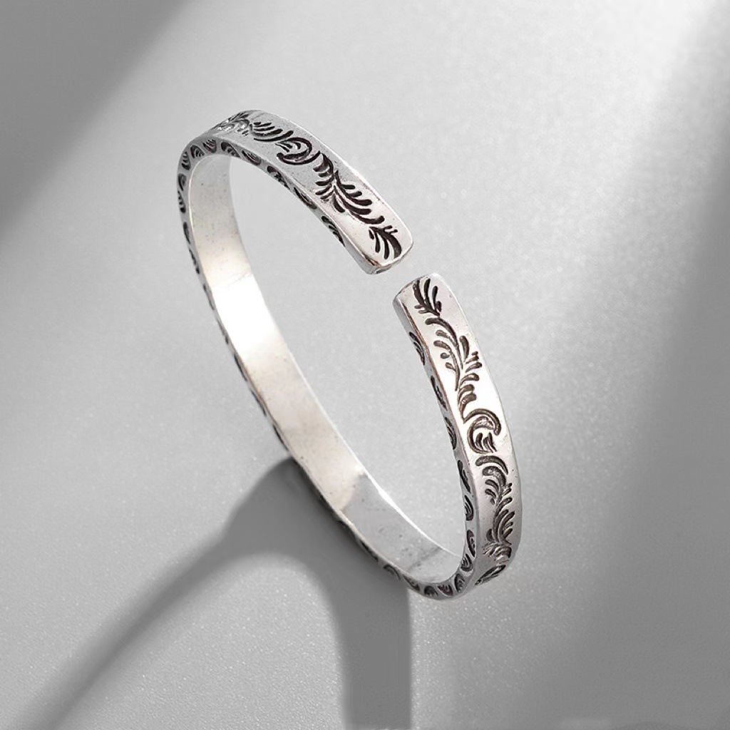 Male And Female Personality Fashion Vintage Engraving Bracelet