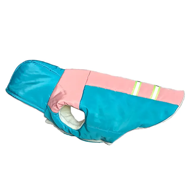 Thickened Cotton Hooded Dog Clothes Warm Lake Blue - Shop at LoveMi