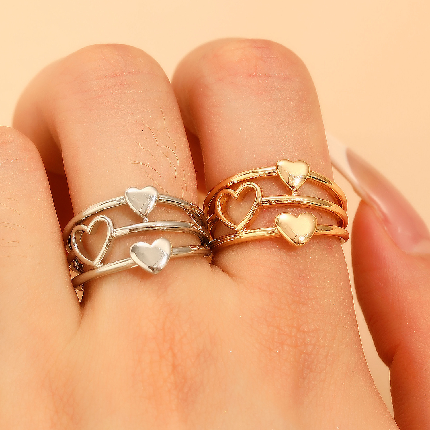 Sleek Minimalist Geometric Ring For Womenlight Luxury With A Premium Sophisticated Vibe