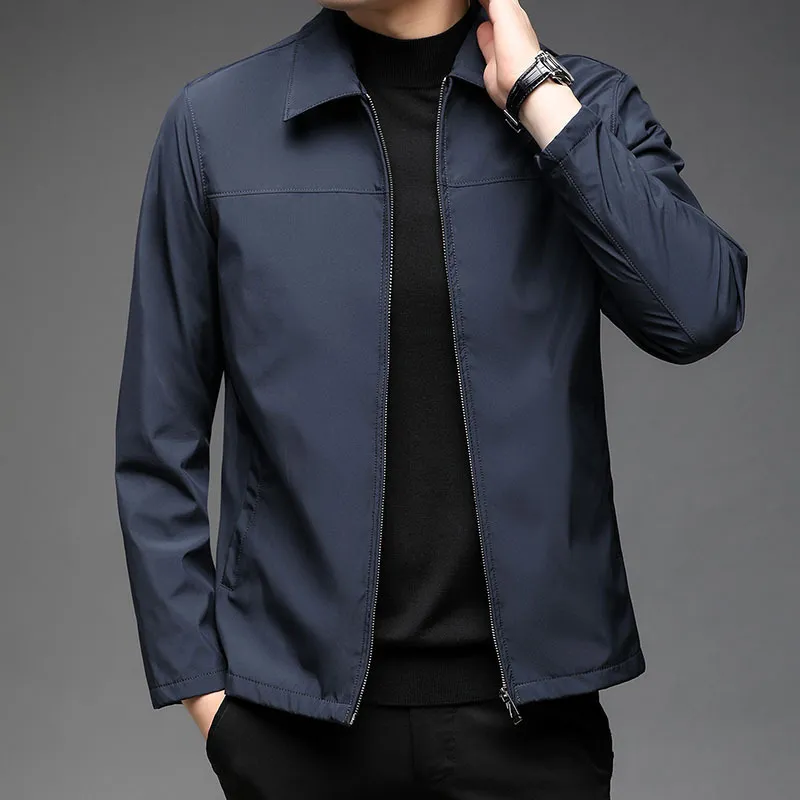 Lapel Jacket Fall Winter Coat Men's Clothing